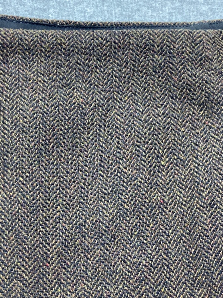 Falda Sundance Mujer Mediana 8 Marrón Mezcla Lana Espiga Tweed Ropa de Trabajo Preparación Foto 3 de 4