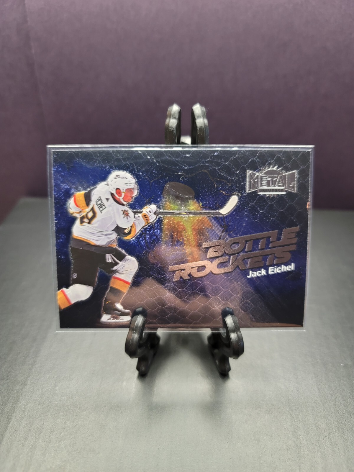 2022-23 UD SkyBox Metal Universe Bottle Rockets Jack Eichel #BR-6- Vegas
