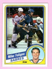 1984-85 Topps Mike Foligno #16 Buffalo Sabres