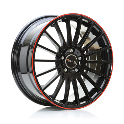 ALUFELGE AVUS AC-M03 FUR TOYOTA SUPRA 8X19 5X112 BLACK RED LINE R2O