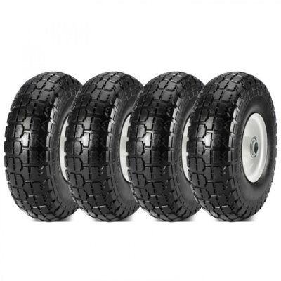 (4) 10'' TIRES Wheels for Hand truck Dolly Go Kart