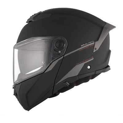 Casco modular para motocicleta MT Atom 2 SV Solid A1 - NEGRO MATE - Imagen 1 de 3