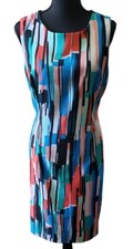 Ronni Nicole Sleeveles Colorful Geometric Dress Size 14 