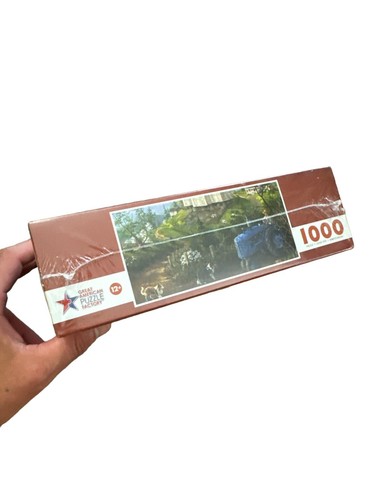 Rustic Farms 1000 Piece Puzzle New 2011 Edition 27”x19” Green Pastures USA Made - Picture 3 of 4