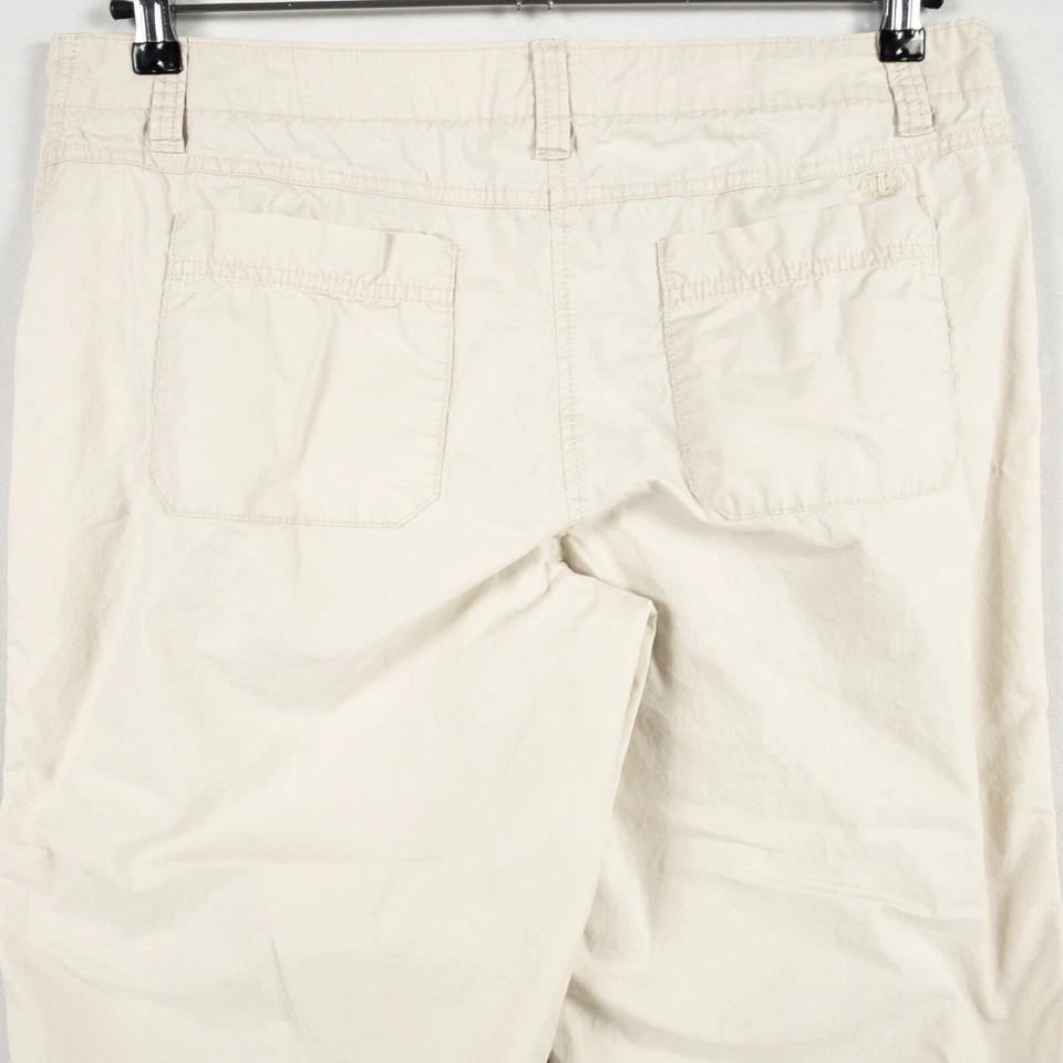 Pantalones Skimmer Recortados Izod Talla 14 Beige 100% Algodón Ligeros Tiro Medio Informales Foto 4 de 4