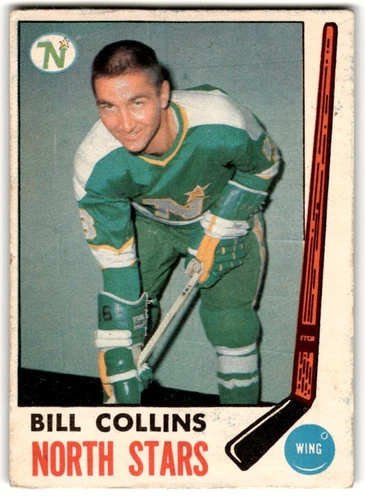 1969-70 O-Pee-Chee Bill Collins Rookie #126 B - CREASED Minnesota North Stars