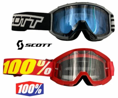 MASQUE ENFANT CROSS 100% / SCOTT KID GOGGLES SX/MX ENDURO MOTOCROSS JUNIOR YOUTH - Photo 1/3