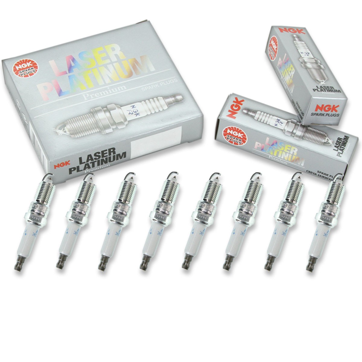 8 pcs NGK Laser Platinum Spark Plugs for 1996-2000 Chevrolet C35 5.7L - zb