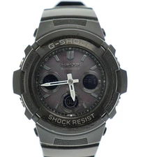 G-Shock G-SHOCK Ana-Digi Radio Solar Watch AWG-M100B Black Black Brand Vector