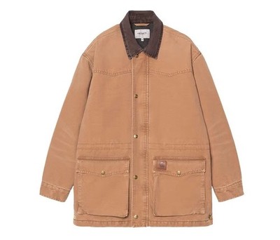 Carhartt WIP OG Santa Fe Coat I034314 Hamilton Brown/Tobacco Stone Canvas M