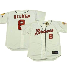 Bob #8 Uecker Throwback 1960 White MEN Stitched Jersey