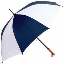 All-Weather Elite Series 60 Inch Navy and White Auto Open Golf Umbrella