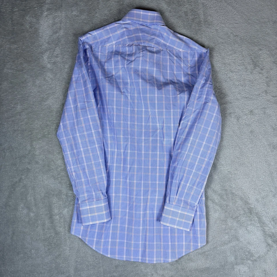 Charles Tyrwhitt Dress Shirt Mens 14.5 32 Slim Fit Non Iron Multicolor Plaid - Image 2 of 4