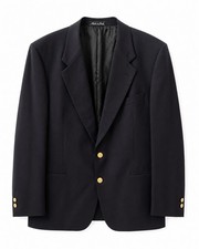 Valentino Uomo Made in Italy Navy Wool Blazer...
