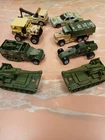 Hot Wheels Military & Rescue Vehicles Lot  Camouflage 1970s+ Vintage 8 Total