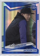 2022 Panini Elite Extra Edition Aspirations Blue 147/349 Jackson Cox #50 0u66