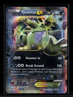 Pokemon 2015 Ancient Origins Tyranitar EX #42/98