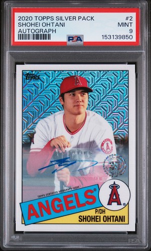 2020 Topps SHOHEI OHTANI - 1985 Silver*Pack! Chrome Mojo Ref. Auto /10
