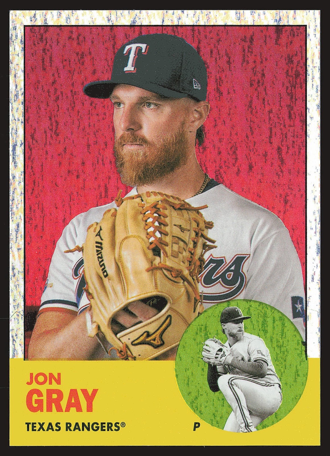 2022 Topps Archives #36 Jon Gray Red Hot Foil #/50 SN