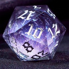 Star Glitter D20 Dice Set BG3 TRPG DND Polyhedral