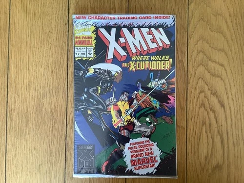 X-Men Uncanny Annual 17 VF/NM 1993.First App.X-Cutioner Sealed with Trading Card