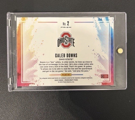 2025 Panini Prizm Draft Picks - Color Blast Caleb Downs #2 (RC)