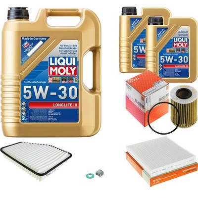 MAHLE Inspektionspaket 7 L Liqui Moly Longlife III 5W-30 für Lexus GS 300 450h