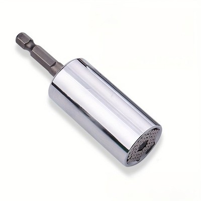 Universal Socket Wrench Set 7mm-19mm Multi-Function Tool with Drill Adapter