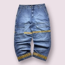 Vintage Deadstock Men s MFG Girbaud Shuttle Tape Wide Leg Baggy Jeans Y2K 42x32