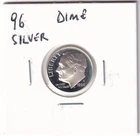 1996 S Proof Silver Roosevelt Dime From Proof Set 90% Silver