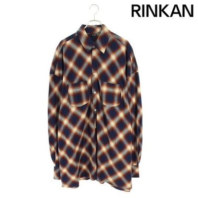 Lesis 25AW BIAS MEGA FLANNEL Check Oversized Long Sleeve Shirt Mens M Used 3d3f0