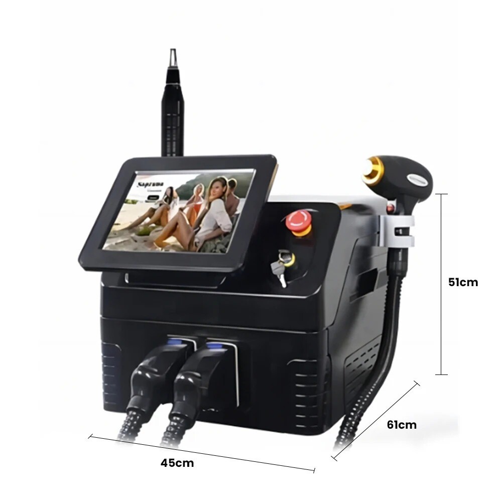 2 in 1 808nm Diode Laser Hair Removal Laser & Pico Nd: Yag Laser Tattoo Removal