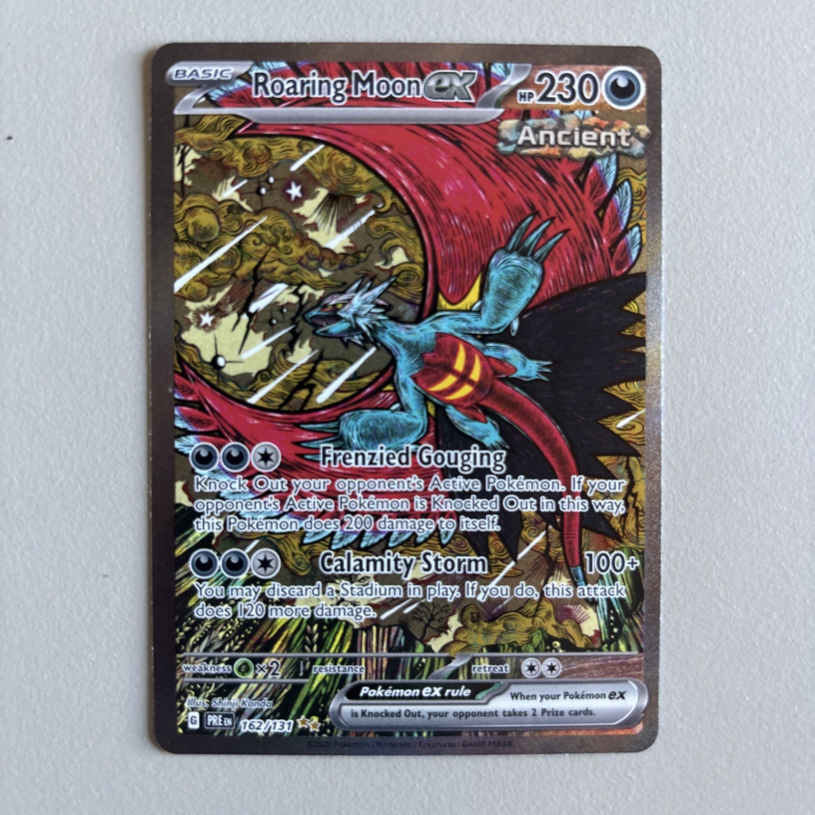 Pokemon Roaring Moon EX Prismatic Evolutions Card 162/131 SIR LP