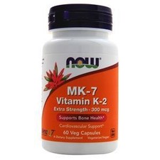 Now MK-7 Vitamin K-2 Extra Strength 300mcg 60 vcaps