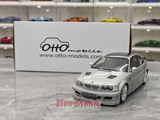 OTTO 1/18 BMW E46 M3 GTR limited Resin Diecast Model Car collectibles Toy Silver