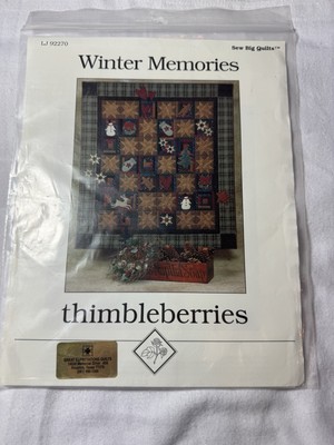 Thimbleberries Winter Memories Quilt Pattern - Snowman, Mitten, Snowflakes