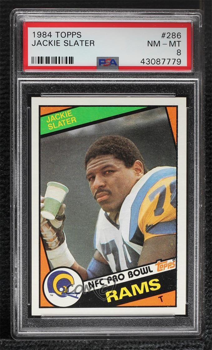 1984 Topps Jackie Slater #286 PSA 8 Rookie RC HOF