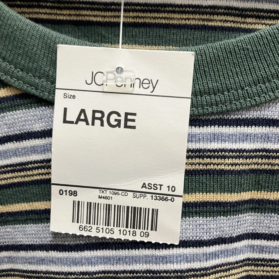 Camisa a rayas vintage Arizona Jean Company para mujer algodón talla grande nueva con etiquetas Foto 3 de 4