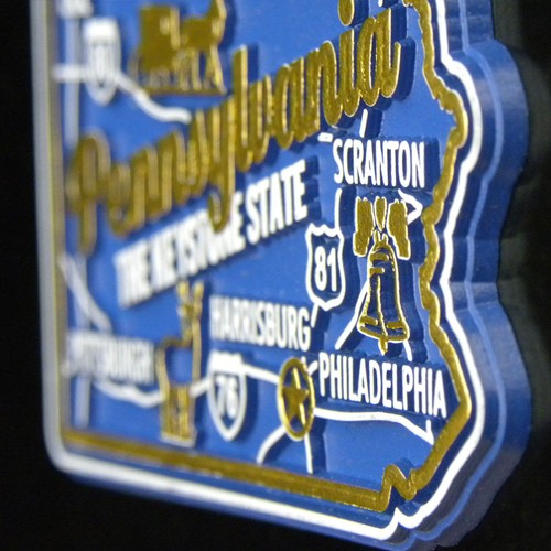 Mississippi Premium State Magnet by Classic Magnets, 1.9" x 2.8" - Picture 5 of 5