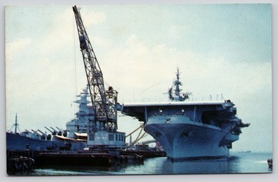 YD 88 Floating Crane Naval Station Norfolk Virginia Postcard