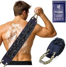 Back Scrubber for Shower, Exfoliating Washcloth Towel with Handle, Body Scrubber