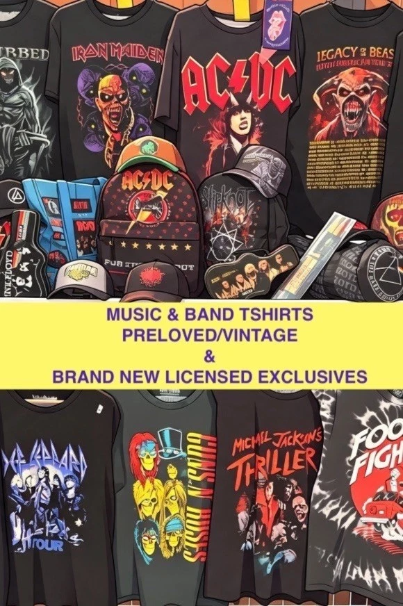 🎶 Music|Band TSHIRTS - VINTAGE & NEW RAMMSTEIN IRON MAIDEN KORN MCR