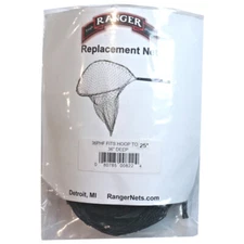 Ranger Replacement Hook-Free Net, Fits Hoop to 25" Black 1-1/4" Mesh #36PHF