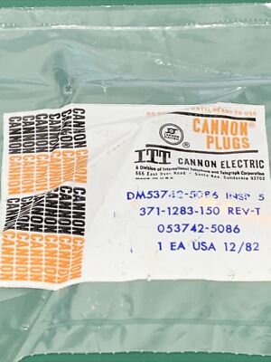 ITT CANNON DM53742-5086 GOLD  Connector, D-sub, Rectangular
