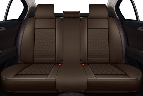 For Dodge Ram 1500 2009-2023 2500 3500 Napa Leather Car 5 Seat Covers Full Set - Picture 6 of 32