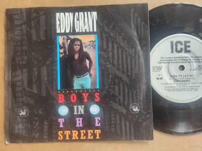 EDDY GRANT - BOYS IN THE STREET -PROMO P/S near mint