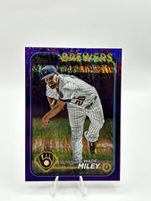 Wade Miley 2024 Topps Series 2 Purple Foil #671  /799 Milwaukee Brewers