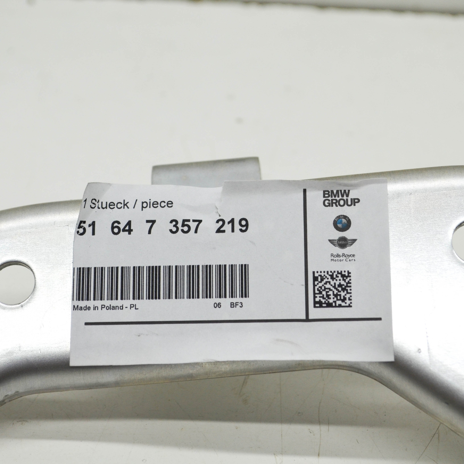 Original BMW Bracket Aux. Cooling Fan Upper 51647357219 for sale  