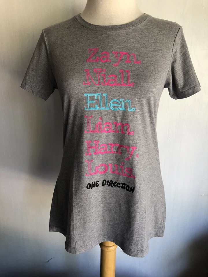 Camiseta mediana ONE DIRECTION (2012) RARA edición limitada programa de televisión Ellen Degeneres Foto 2 de 4