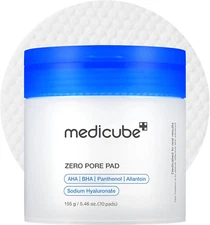 Medicube Zero Pore Pads 2.0, Dual-Textured Facial Toner Pads for Exfoliation 